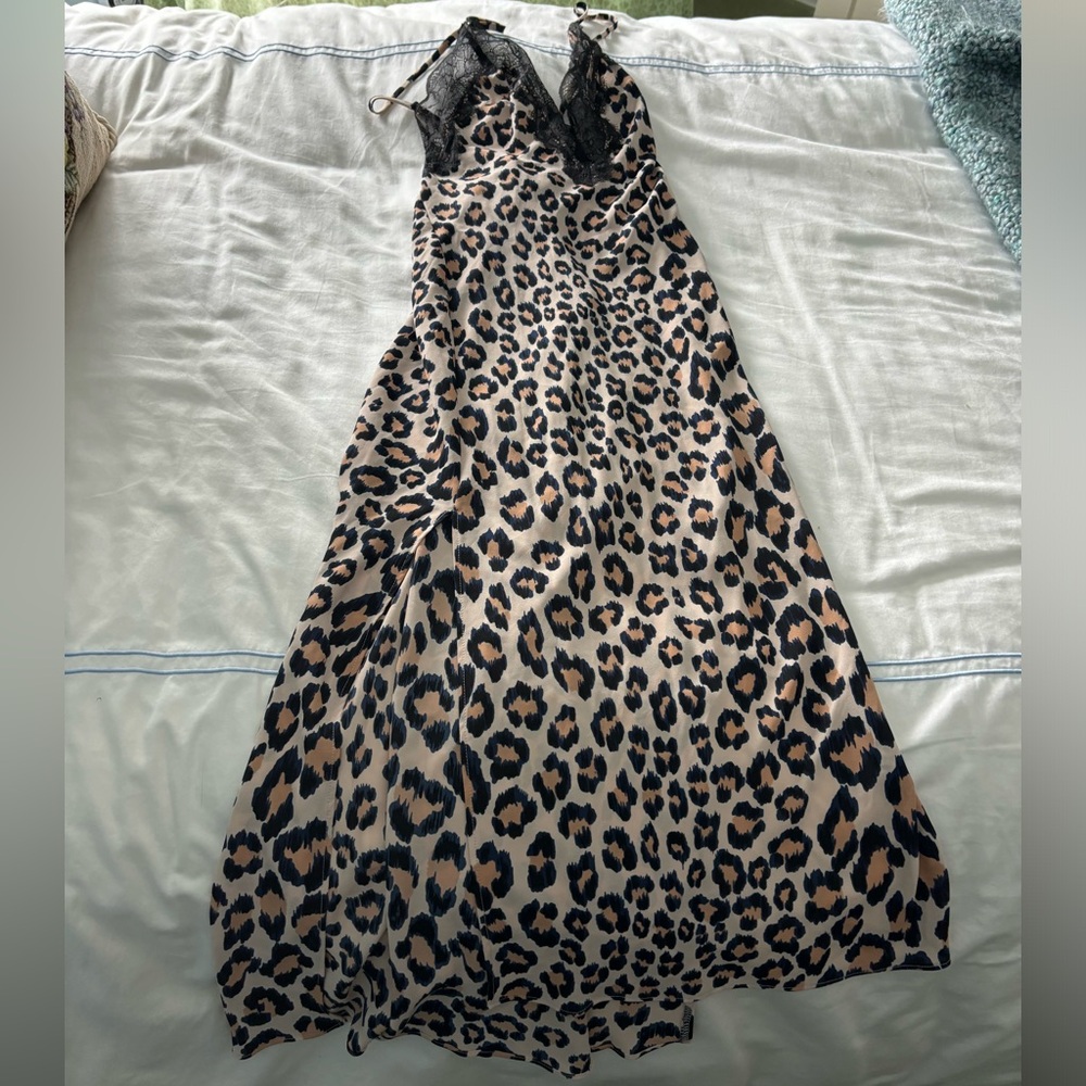 Victoria's Secret Blue and Cream cheetah print Dress NEW with tags